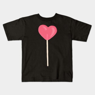 I Heart You Pink Lollipop Kids T-Shirt